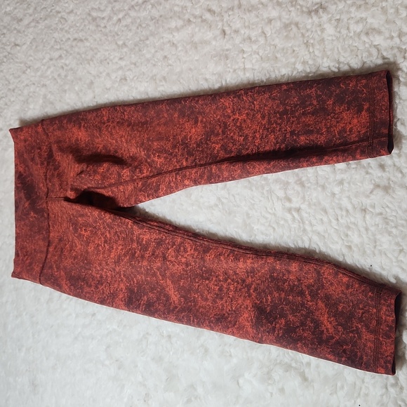 Lululemon Wunder Train High-Rise Tight 25" Sz 8 Autumn Red - Picture 6 of 11